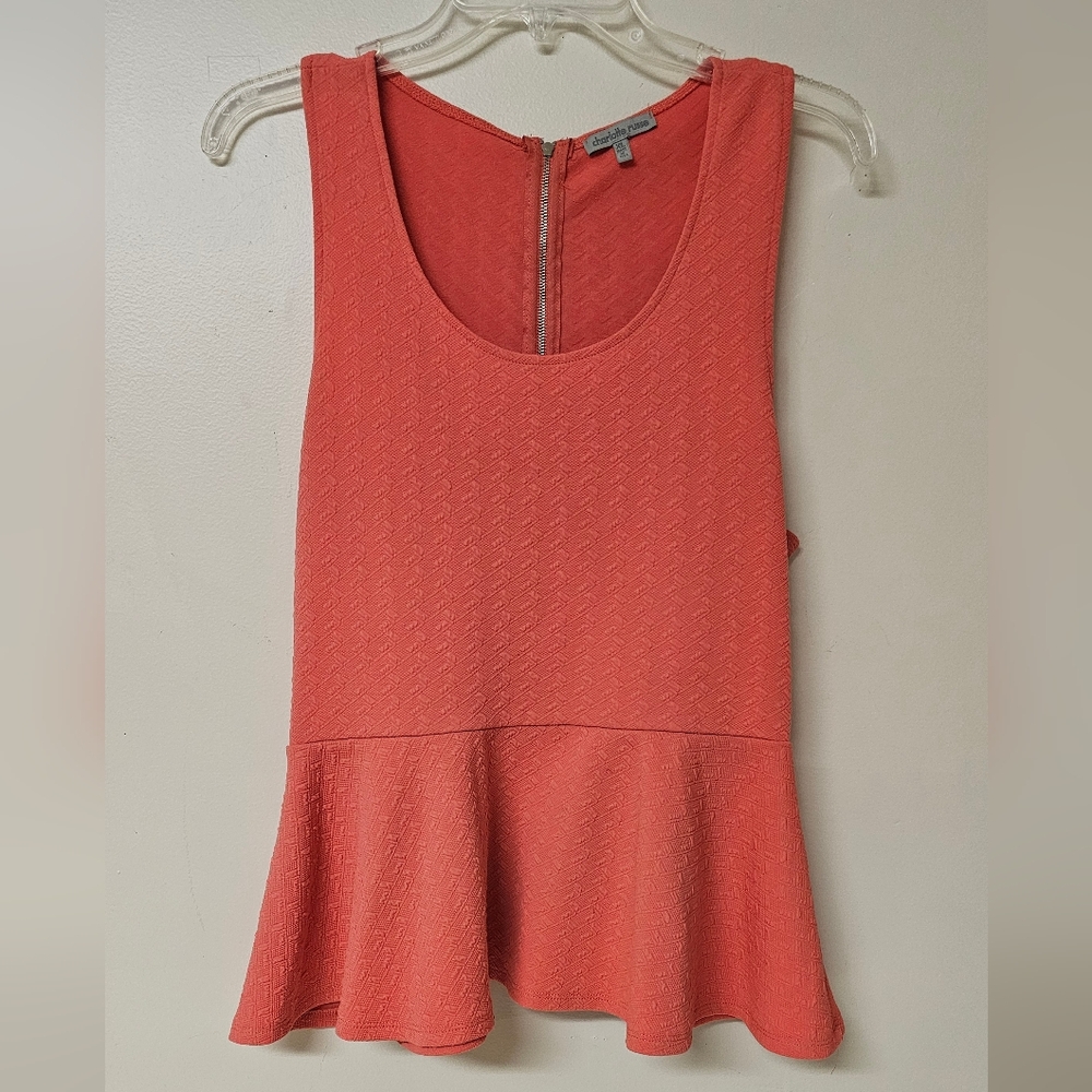 Charlotte Russe size XL Sleeveless Peplum Style Top